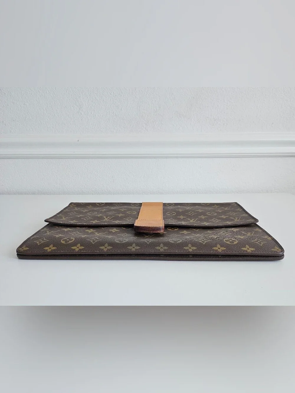 Louis Vuitton Vintage Monogram Lena Portfolio Clutch / Documents Laptop Bag
